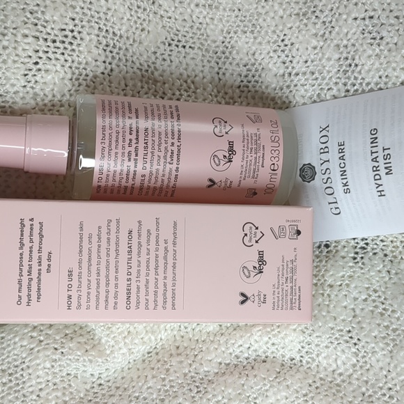 GlossyBox Barbie Cleanser&Box/Hydrating Mist&Vintage Cosmetic Satin Pillowcase - Picture 10 of 16